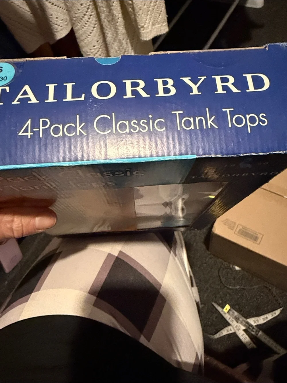 TailorByrd Men’s 4-Pack Classic Tank Tops White Size Small NIB
